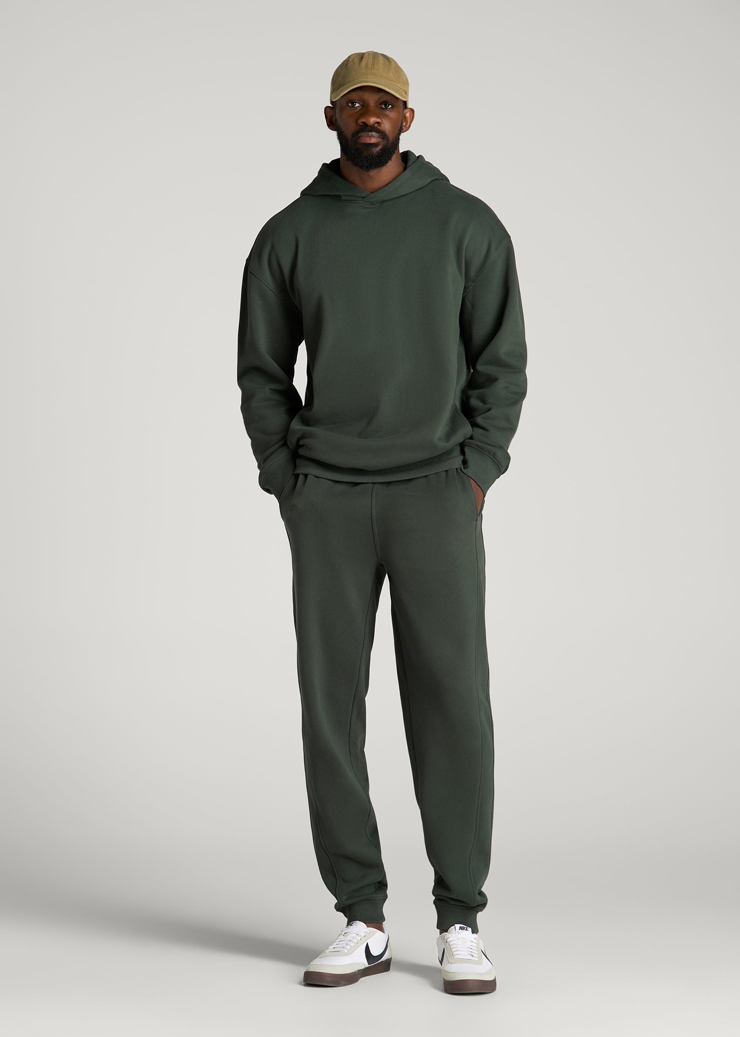Everyday Fleece Popover Hoodie for Tall Men in Boreal Forest