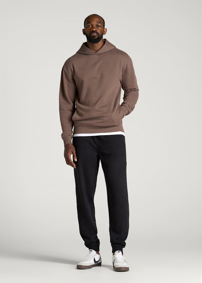 Everyday Fleece Popover Hoodie for Tall Men in Coffee Quartz