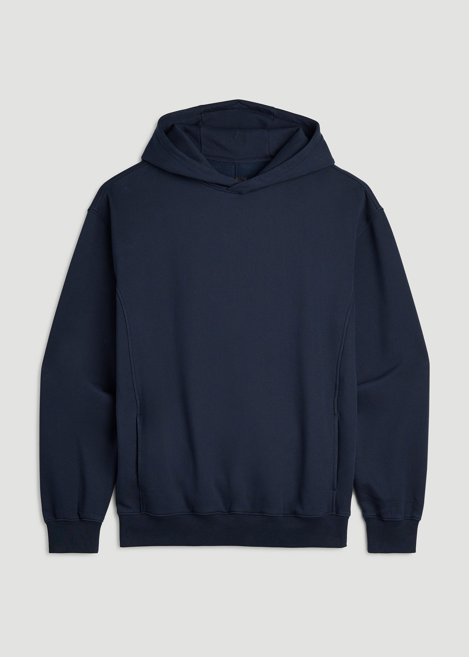 Everyday Fleece Popover Hoodie for Tall Men in Royal Navy
