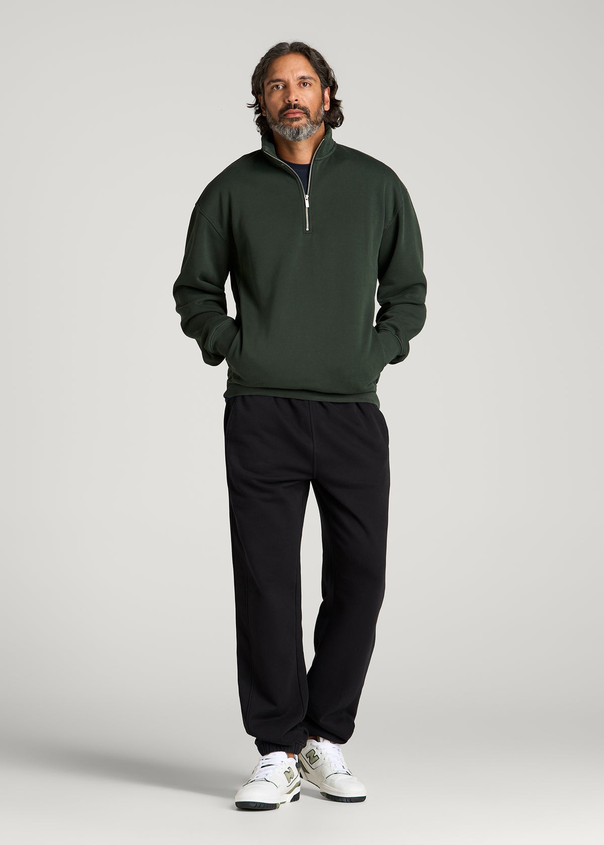 Everyday Fleece Quarter Zip for Tall Men in Boreal Forest