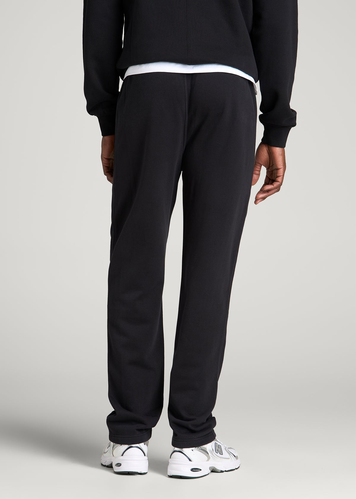 Everyday Fleece Straight Leg Sweatpants for Tall Men in Black