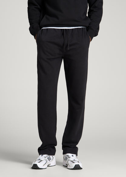 Everyday Fleece Straight Leg Sweatpants for Tall Men in Black