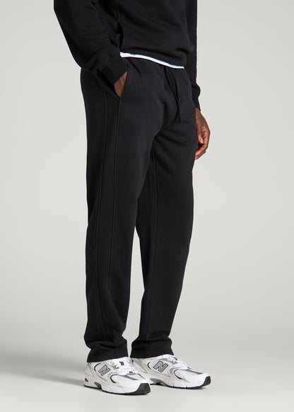 Everyday Fleece Straight Leg Sweatpants for Tall Men in Black