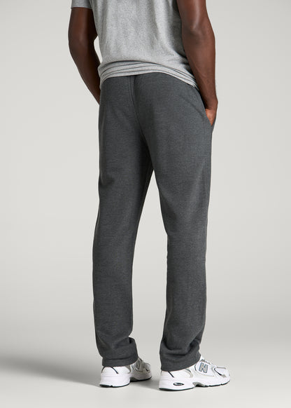Everyday Fleece Straight Leg Sweatpants for Tall Men in Charcoal Mix