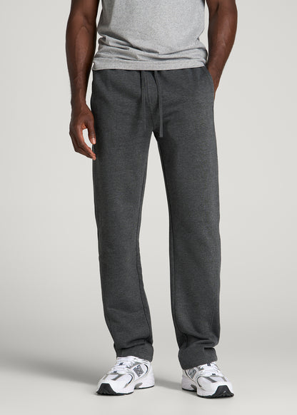 Everyday Fleece Straight Leg Sweatpants for Tall Men in Charcoal Mix