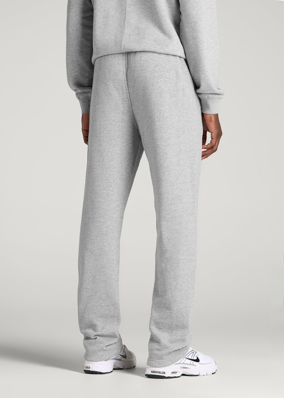 Everyday Fleece Straight Leg Sweatpants for Tall Men in Grey Mix