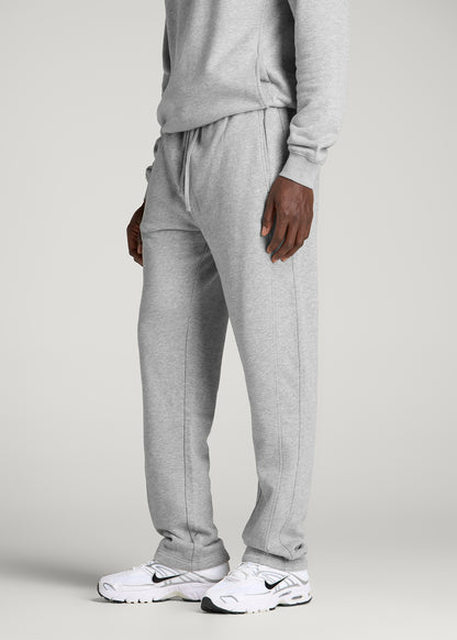 Everyday Fleece Straight Leg Sweatpants for Tall Men in Grey Mix