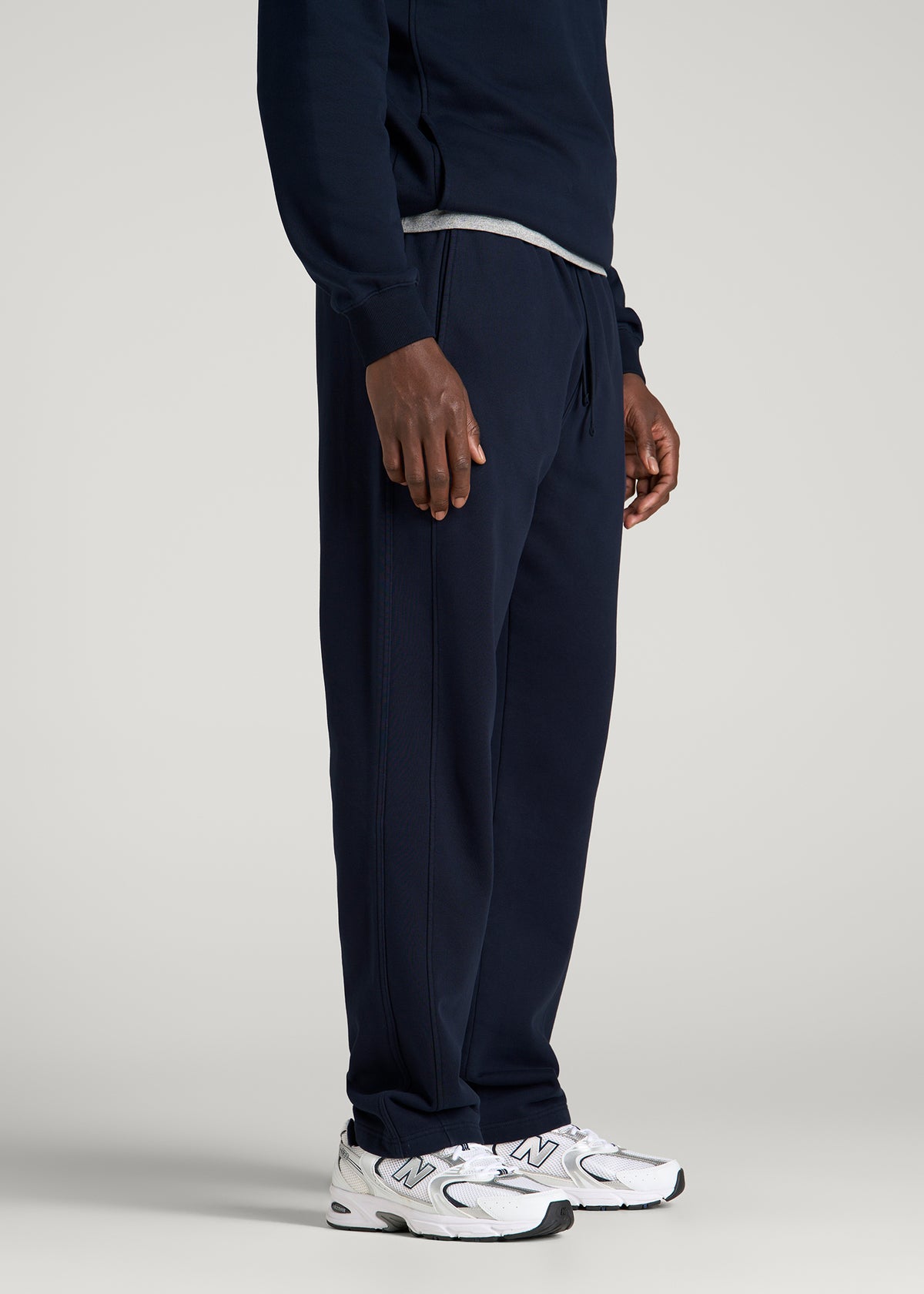 Everyday Fleece Straight Leg Sweatpants for Tall Men in Royal Navy