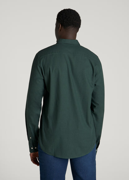 Everyday Lightweight Flannel Shirt for Tall Men in Boreal Forest Melange