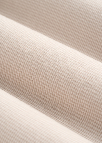 Everyday Lightweight Flannel Shirt for Tall Men in White Sand Houndstooth