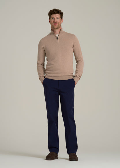 Everyday Quarter Zip Sweater for Tall Men in Stucco