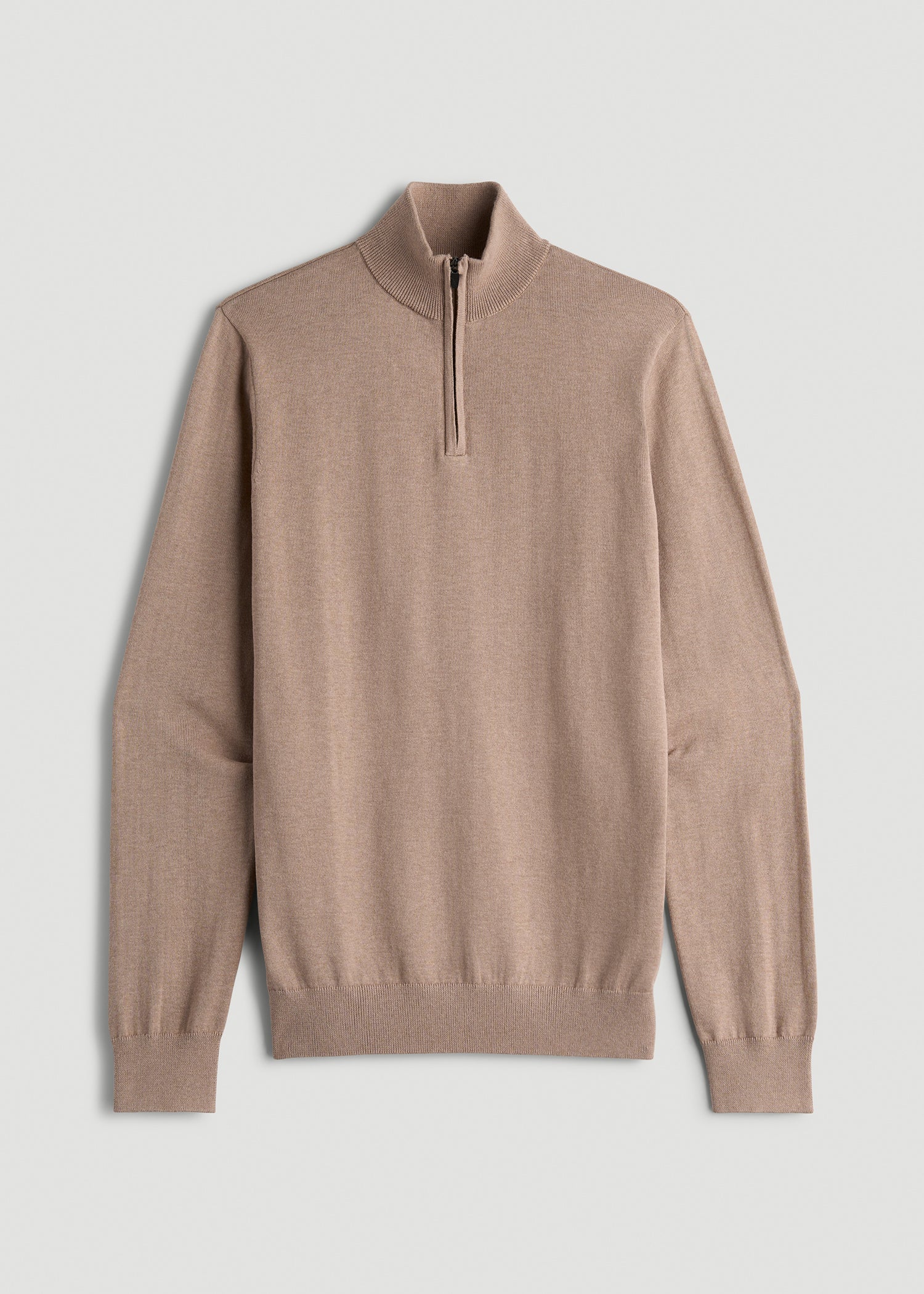 Everyday Quarter Zip Sweater for Tall Men in Stucco