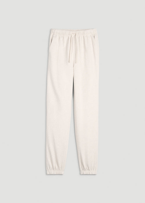 Everyday French Terry Cinched Bottom Sweatpants for Tall Men in Heathered Oatmeal