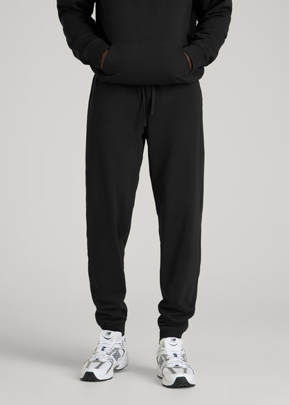 Everyday French Terry Jogger for Tall Men in Black