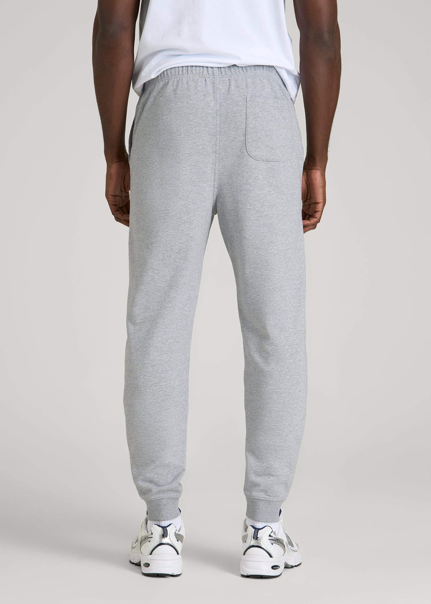 Everyday French Terry Jogger for Tall Men in Grey Mix
