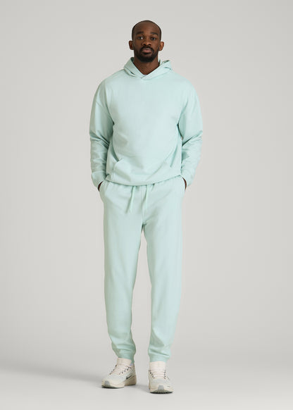 Everyday French Terry Jogger for Tall Men in Opal Blue