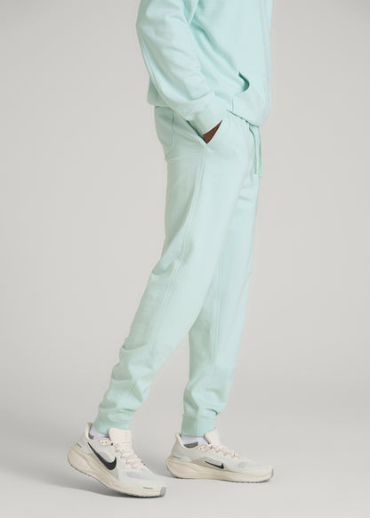 Everyday French Terry Jogger for Tall Men in Opal Blue