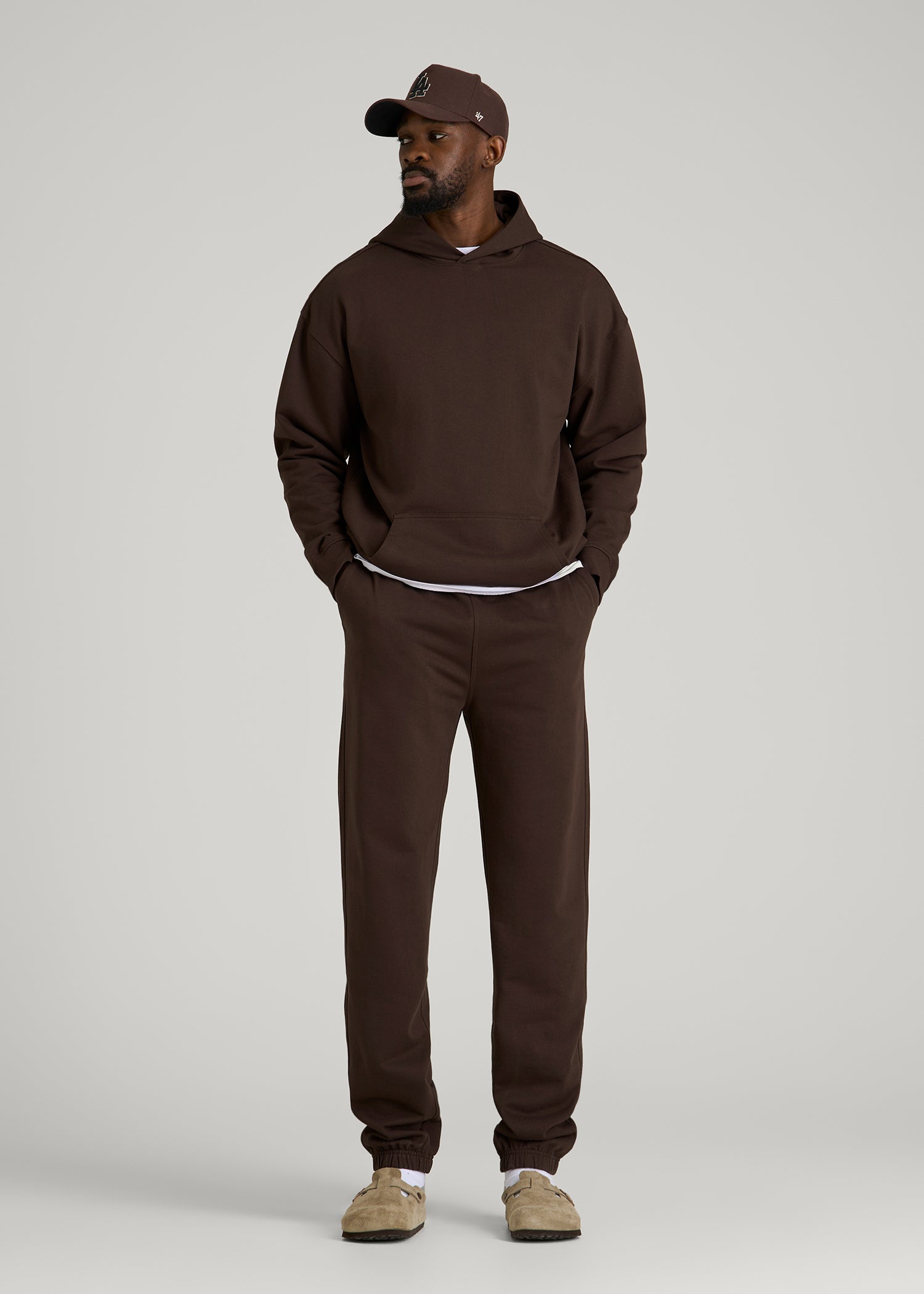 French Terry Hoodie for Tall Men | American Tall