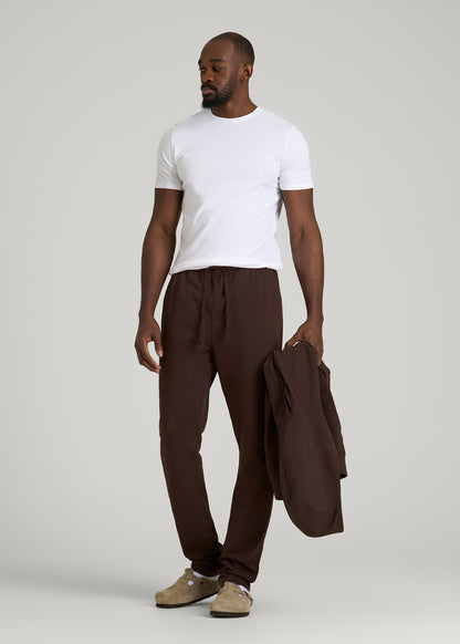 Everyday French Terry Straight Leg Sweatpants for Tall Men in Espresso