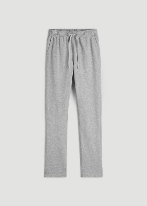 Everyday French Terry Straight Leg Sweatpants for Tall Men in Grey Mix