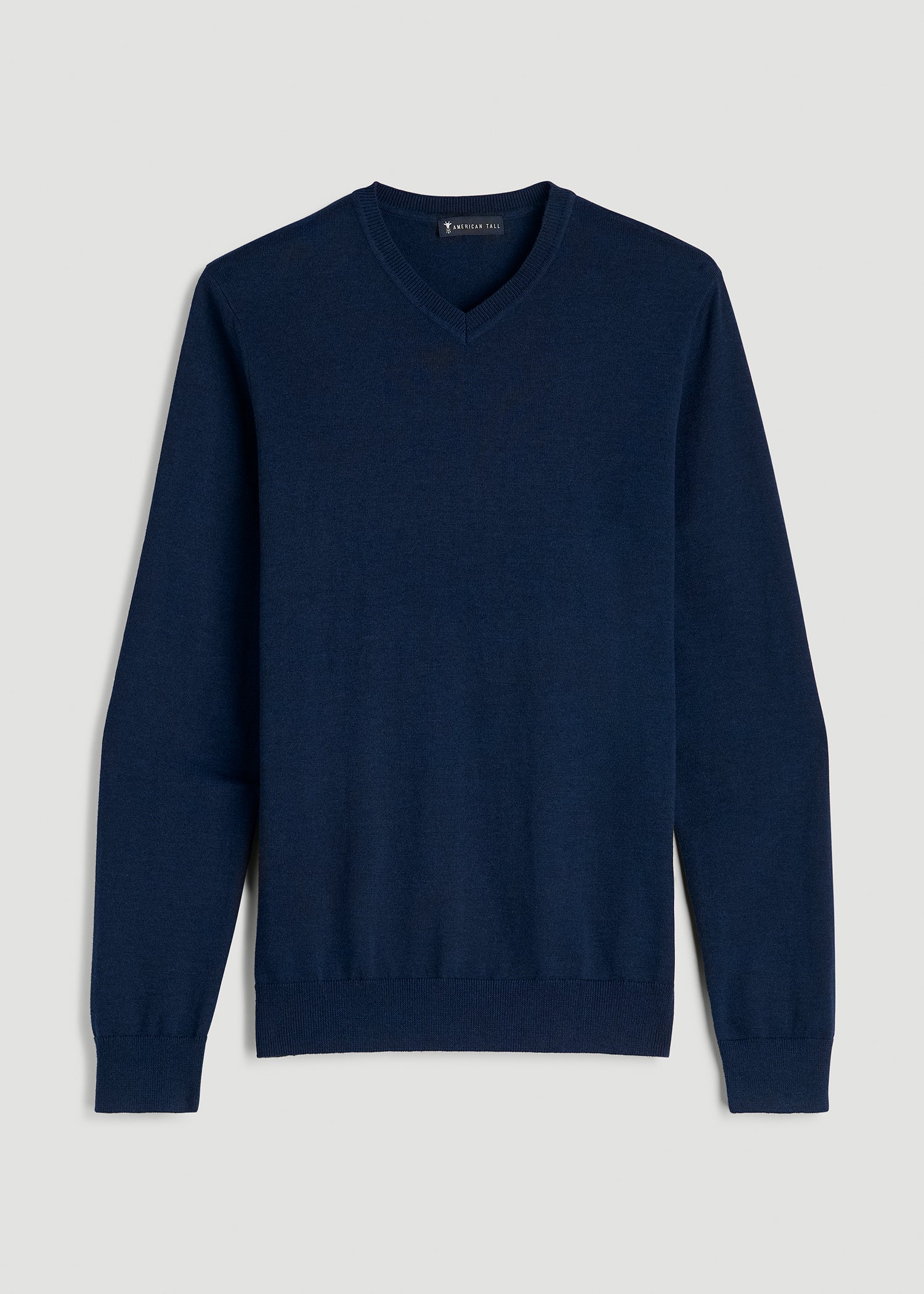 Everyday V-Neck Sweater for Tall Men in Patriot Blue
