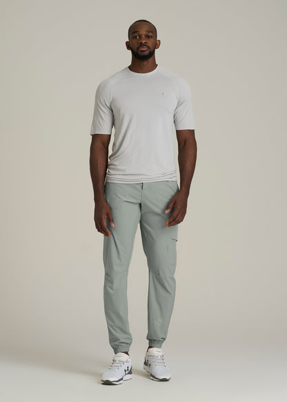 Featherweight Cargo Training Jogger for Tall Men in Seagrass