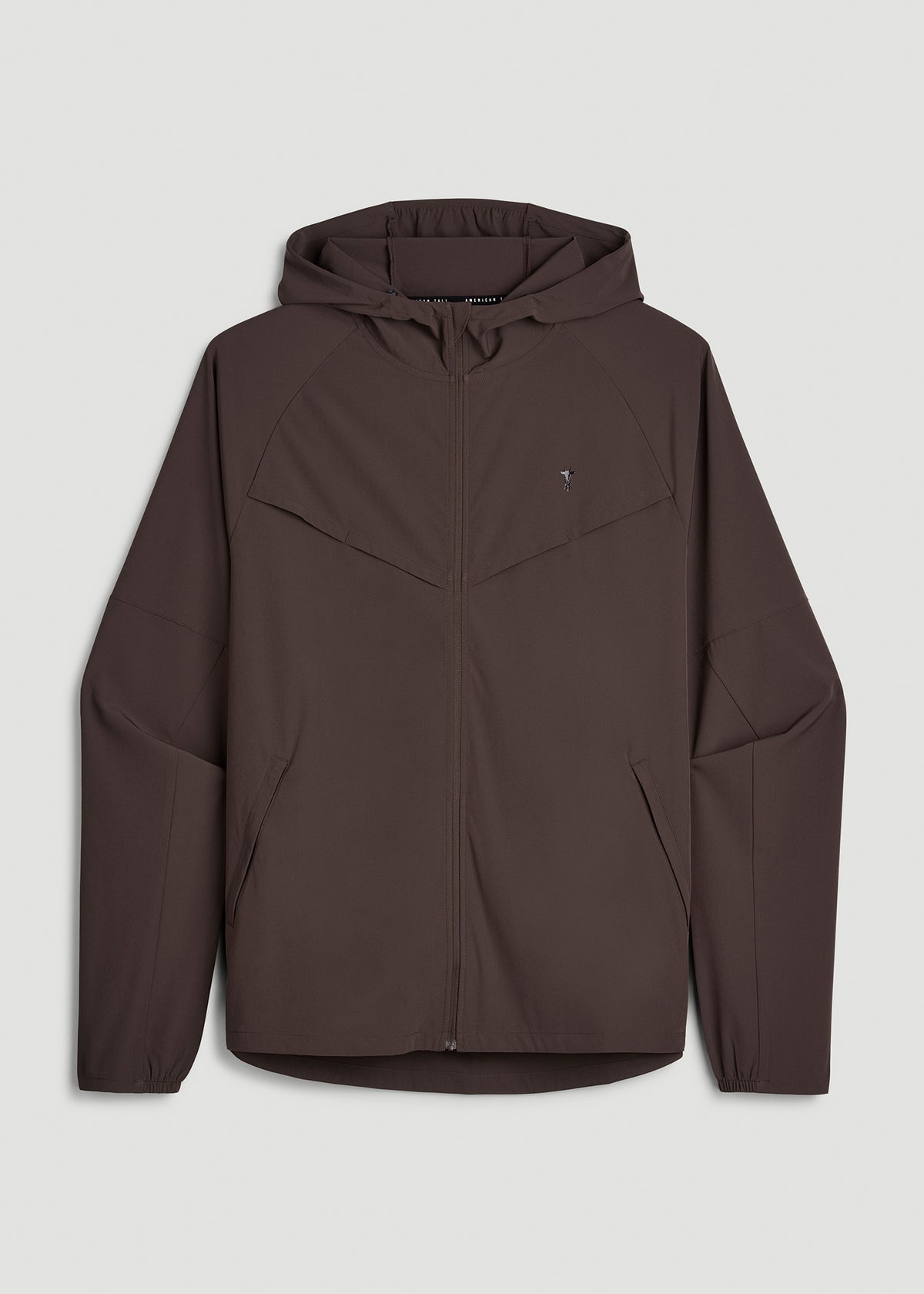 Featherweight Full-Zip Hooded Jacket for Tall Men in Espresso