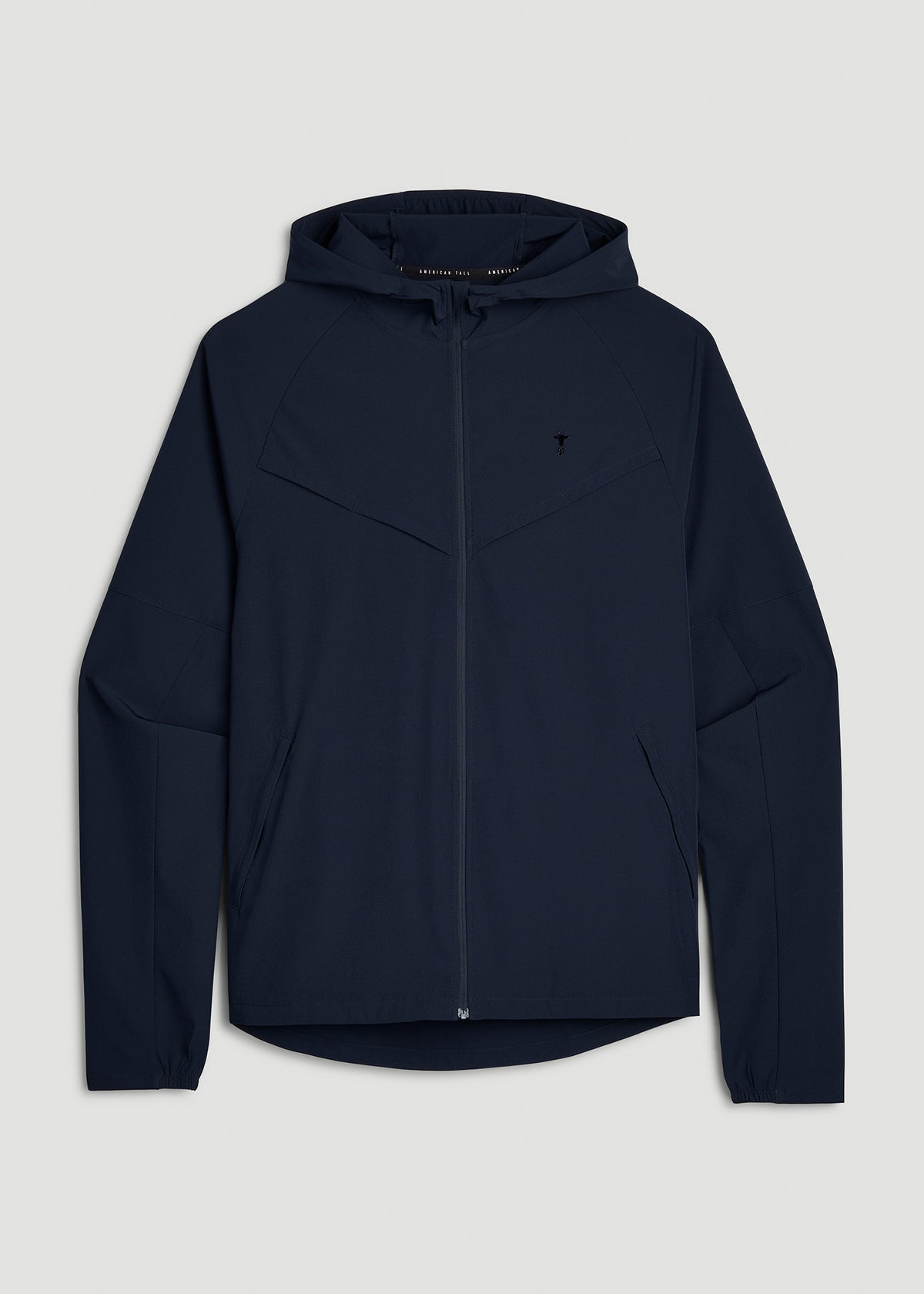 Featherweight Full-Zip Hooded Jacket for Tall Men in Royal Navy