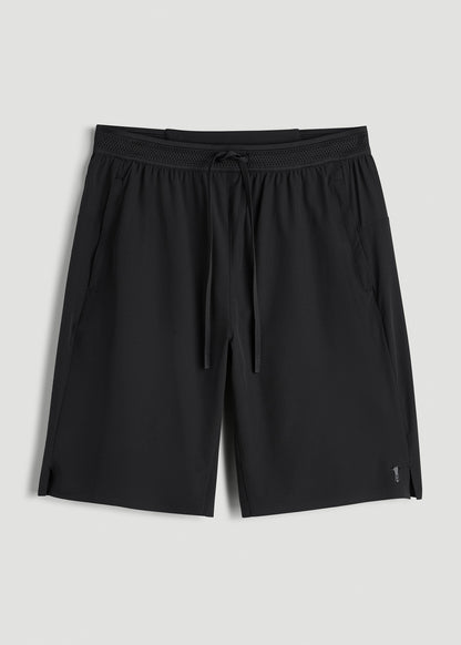 Featherweight Linerless Running Short for Tall Men in Black