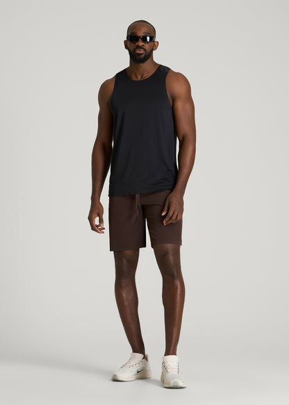 Featherweight Linerless Running Short for Tall Men in Espresso