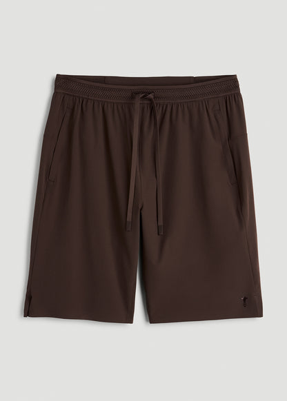Featherweight Linerless Running Short for Tall Men in Espresso