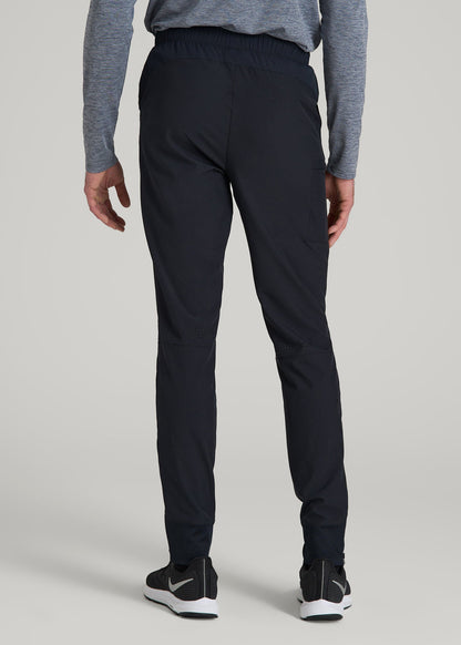 Featherweight Perforated Training Jogger for Tall Men in Black
