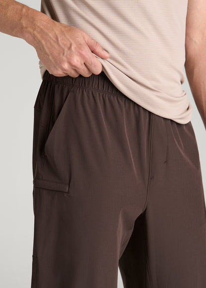Featherweight Perforated Training Jogger for Tall Men in Espresso