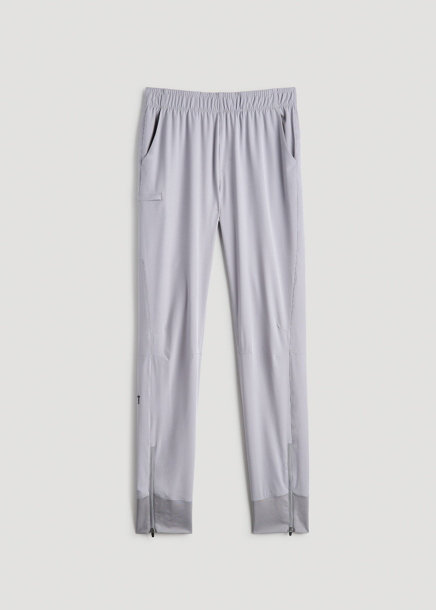 Featherweight Perforated Training Joggers for Tall Men in Light Grey