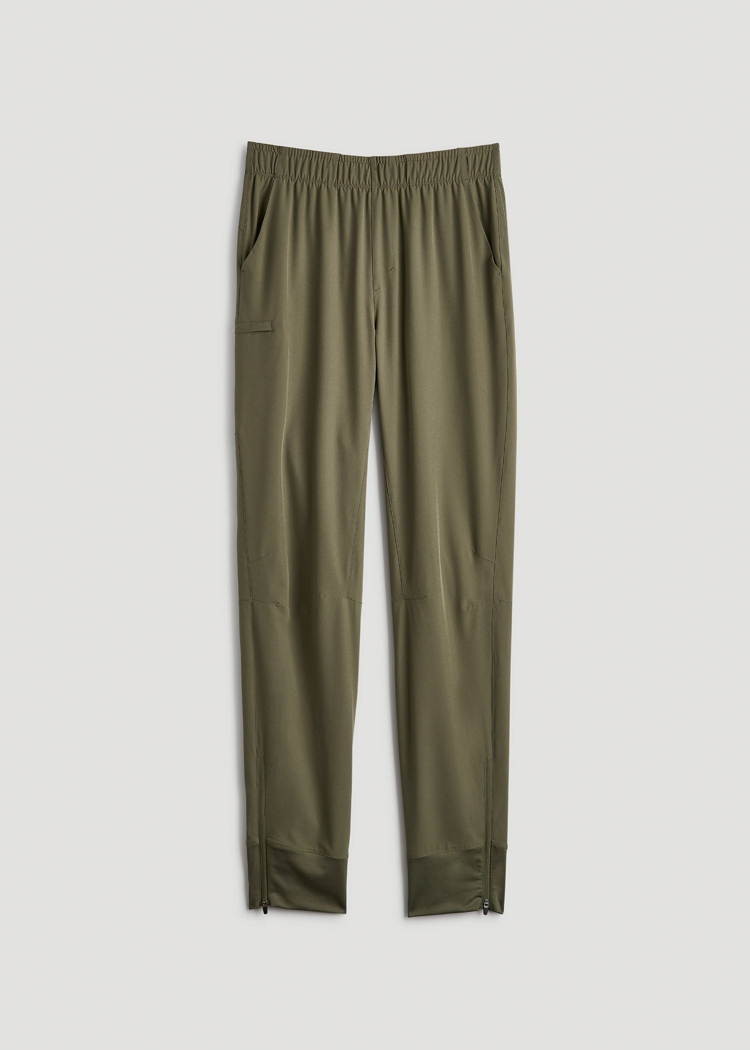 Featherweight Perforated Training Joggers for Tall Men in Olive