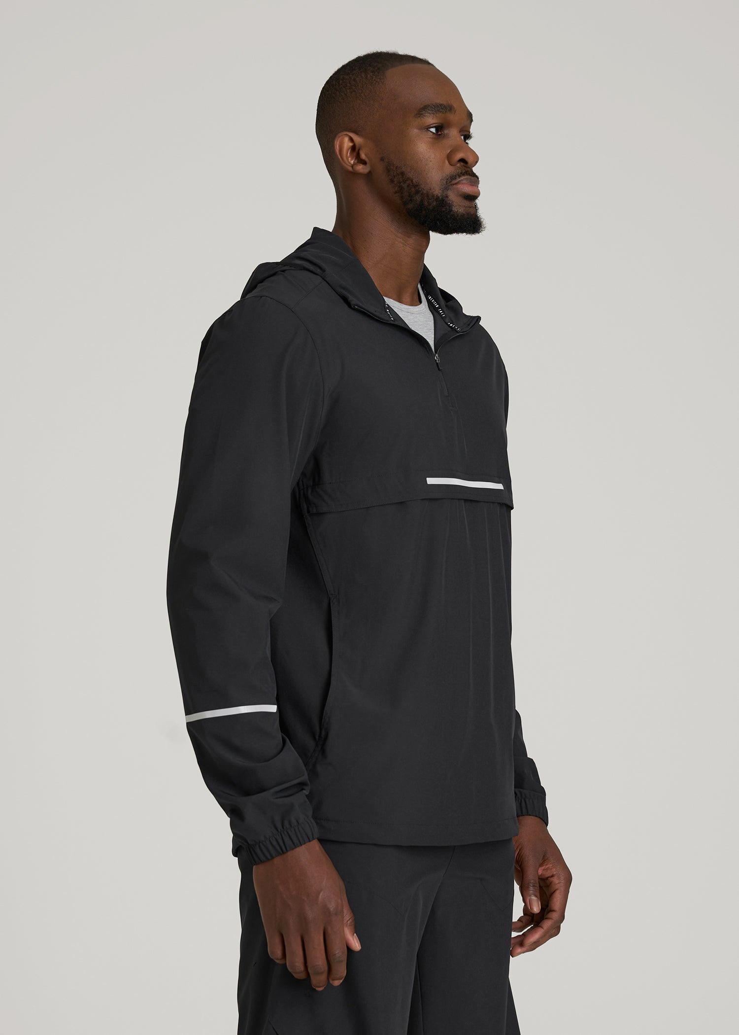 TallT ANORAK WINDBREAKER ブラック　激レア Featherweight Packable Anorak for Tall Men | American Tall