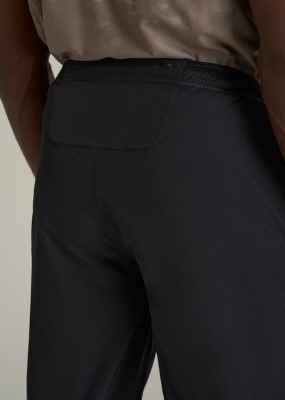 Featherweight Running Pants for Tall Men in Black