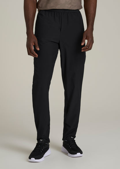 Featherweight Running Pants for Tall Men in Black