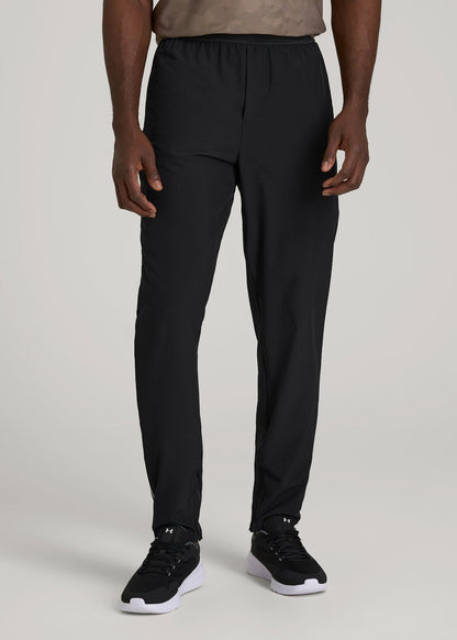 Featherweight Running Pants for Tall Men in Black