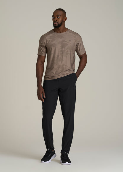 Featherweight Running Pants for Tall Men in Black