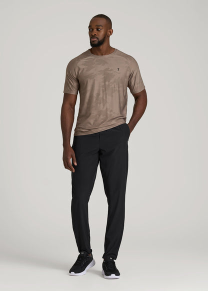 Featherweight Running Pants for Tall Men in Black