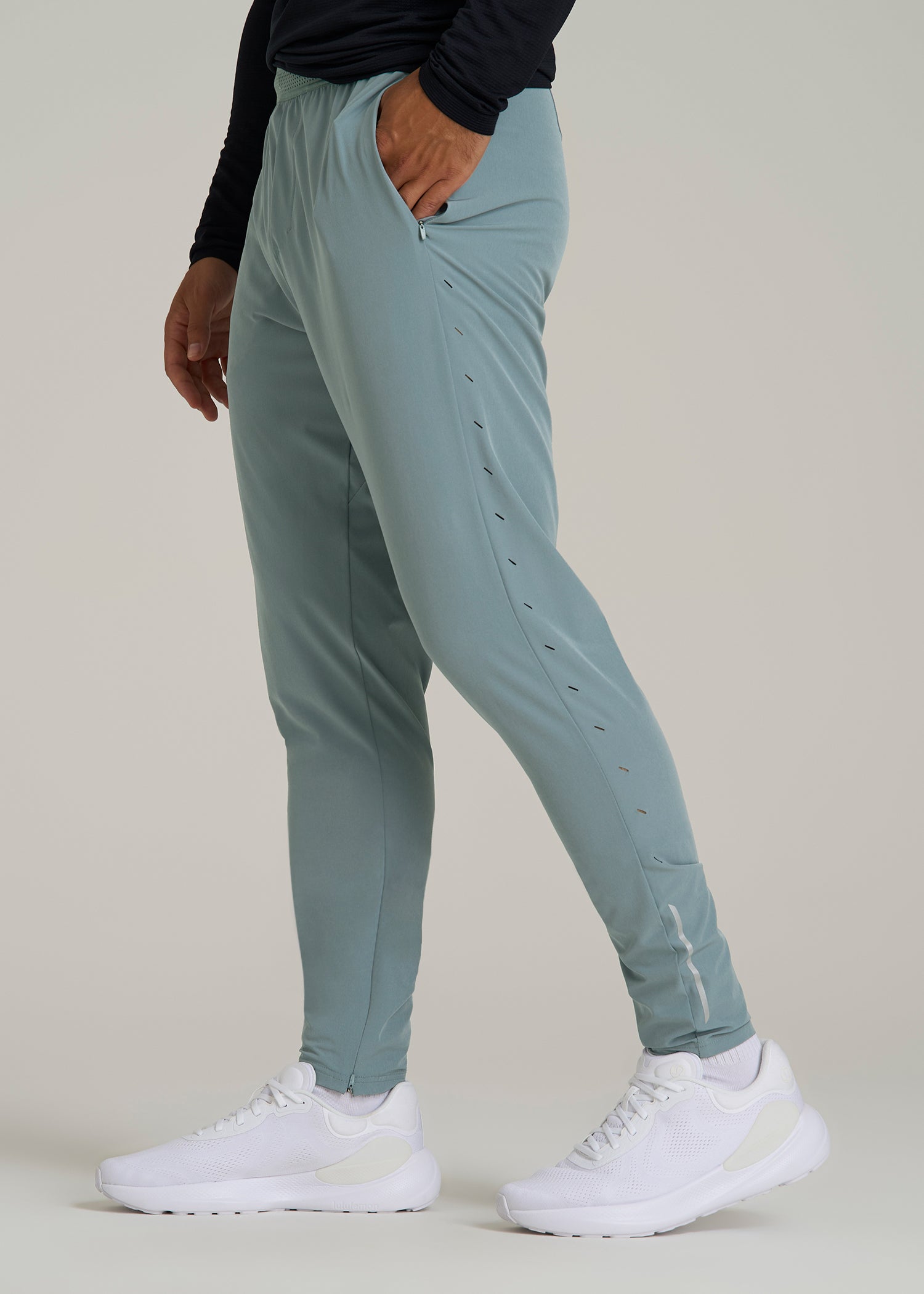 Featherweight Running Pants for Tall Men in Trooper