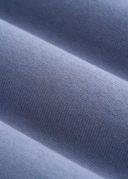 Field Knit Jersey Crewneck for Tall Men in Blue Granite
