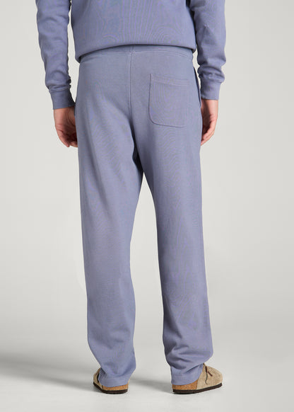 Field Knit Jersey Pull-on Pants for Tall Men in Blue Granite