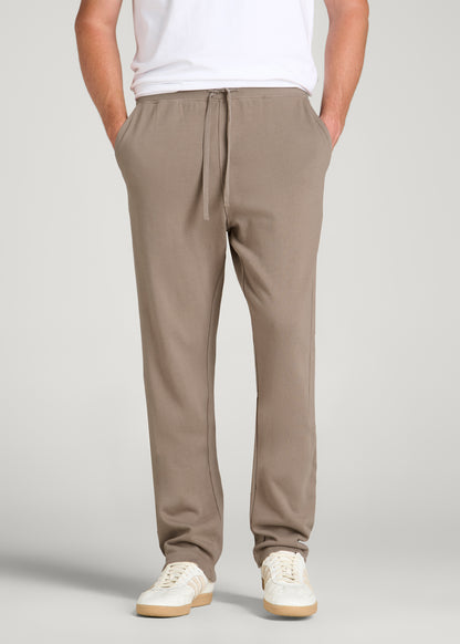 Field Knit Jersey Pull-on Pants for Tall Men in Moon Rock