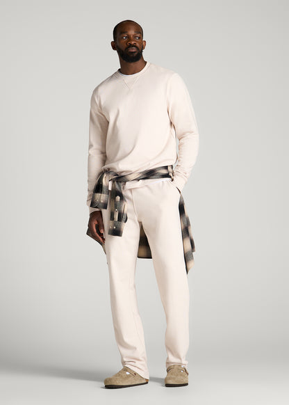 Field Knit Jersey Pull-on Pants for Tall Men in Parchment