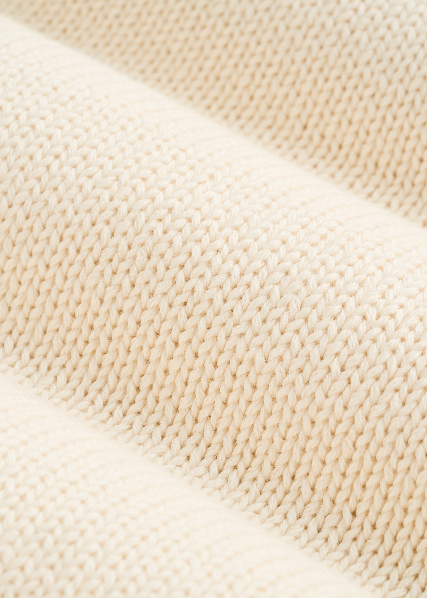 Fisherman Knit Rolled Mock Neck Sweater for Tall Men in Natural