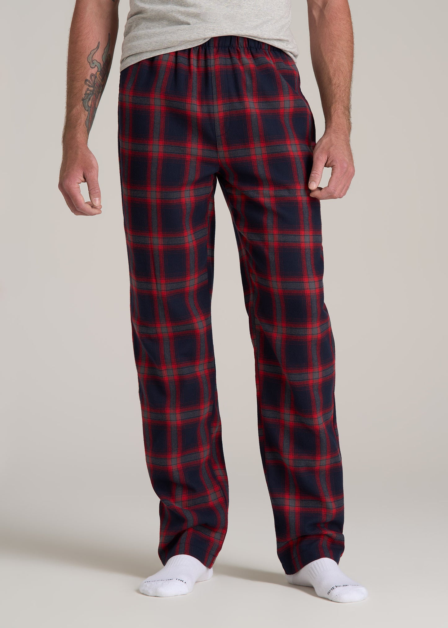 Joggers Black Buffalo Plaid Mens Pajama Pants Flannel Pajamas