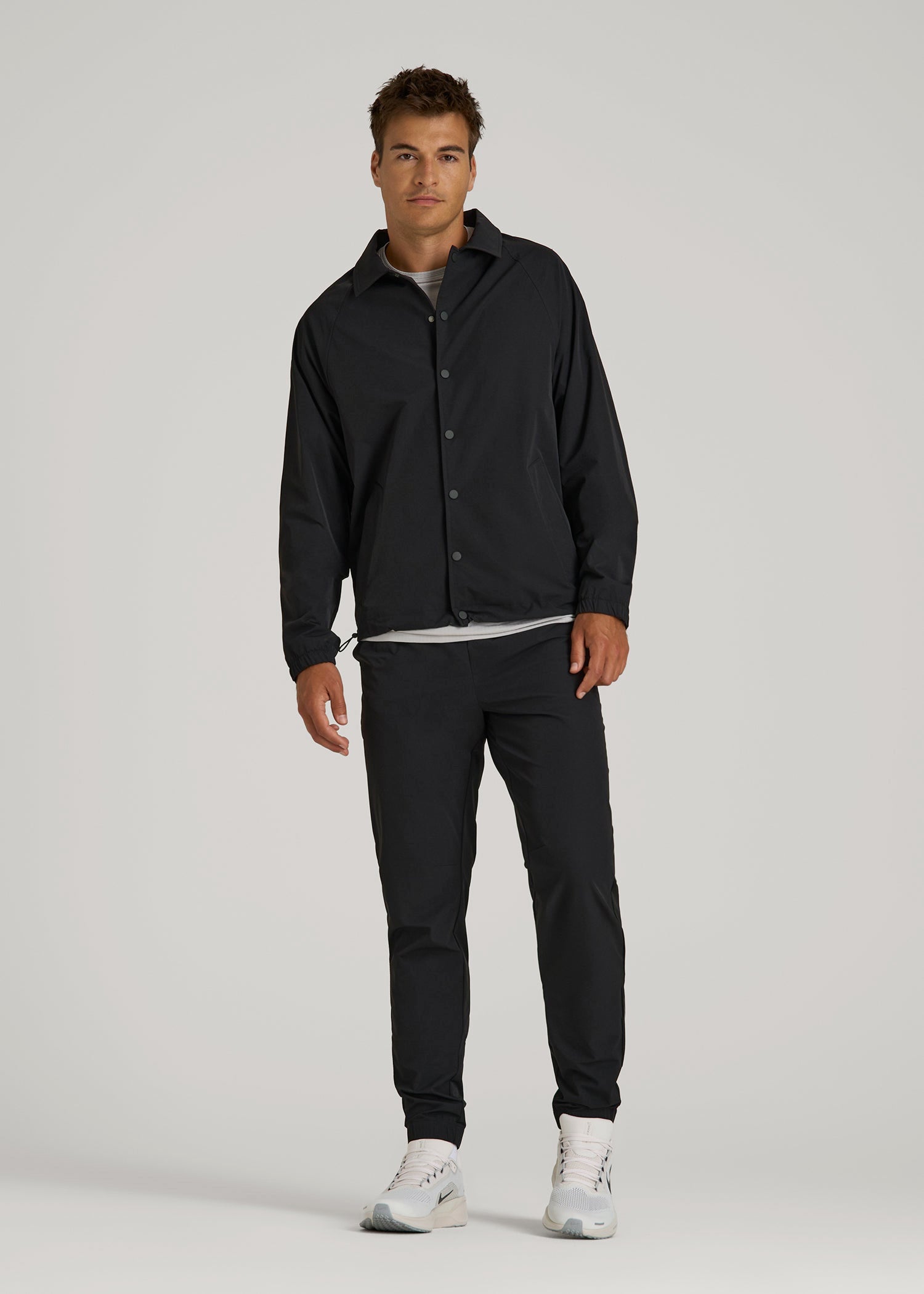 Flex Nylon Collared Jacket for Tall Men | American Tall