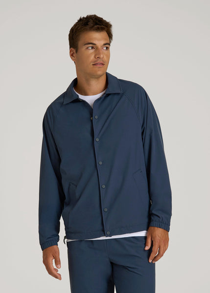 Flex Nylon Collared Jacket for Tall Men | American Tall